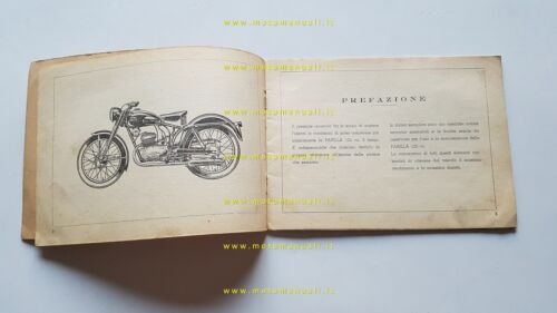 Parilla 125 1952 manuale uso manutenzione libretto originale owner's manual