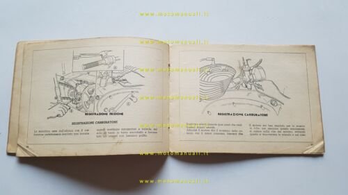 Parilla 125 1952 manuale uso manutenzione libretto originale owner's manual