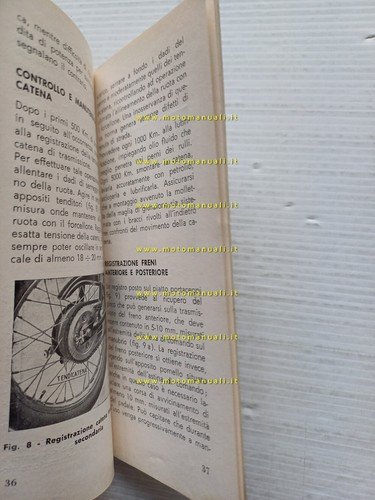 Parilla 125 Olimpia 2 Tempi manuale uso manutenzione italiano originale