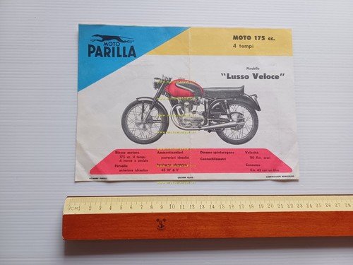 Parilla 175 Lusso Veloce depliant italiano originale