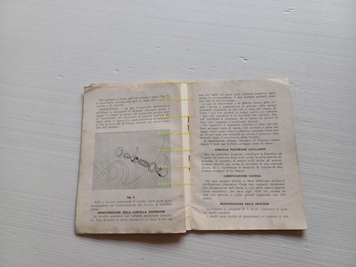 Parilla 350 manuale uso manutenzione libretto istruzioni italiano originale