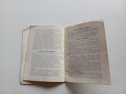 Parilla 350 manuale uso manutenzione libretto istruzioni italiano originale