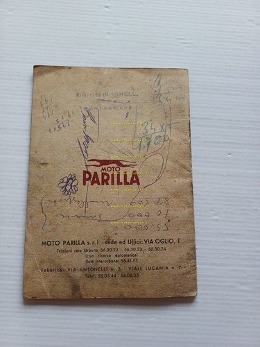 Parilla 350 manuale uso manutenzione libretto istruzioni italiano originale