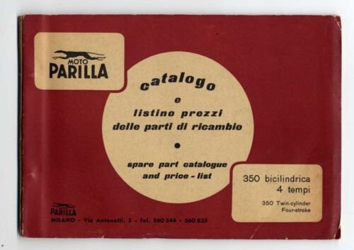 Parilla 350 TURISMO - GRAN TURISMO TWIN 1959 catalogo ricambi …