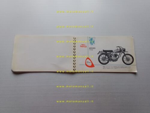 Parilla catalogo generale produzione moto 1958 depliant originale italiano