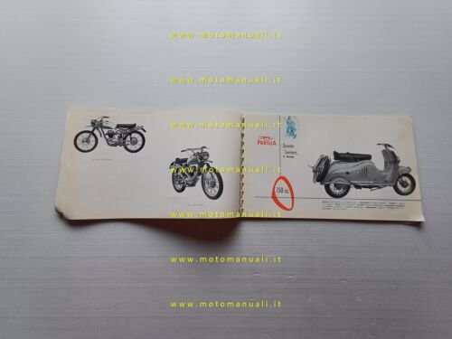 Parilla catalogo generale produzione moto 1958 depliant originale italiano