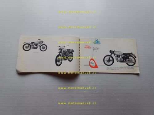 Parilla catalogo generale produzione moto 1958 depliant originale italiano