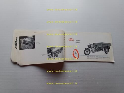 Parilla catalogo generale produzione moto 1958 depliant originale italiano