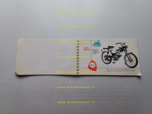 Parilla catalogo generale produzione moto 1958 depliant originale italiano