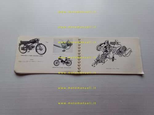 Parilla catalogo generale produzione moto 1958 depliant originale italiano