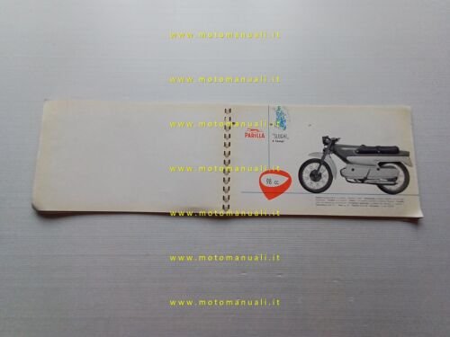 Parilla catalogo generale produzione moto 1958 depliant originale italiano