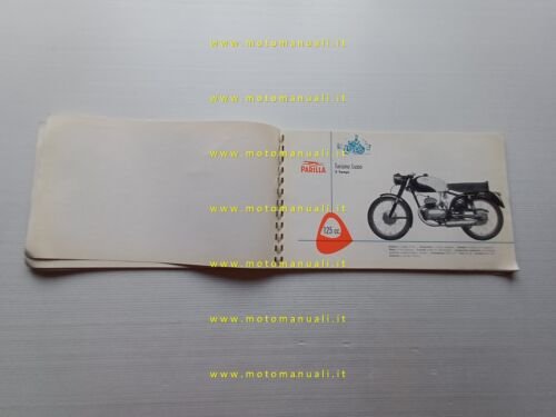 Parilla catalogo generale produzione moto 1958 depliant originale italiano