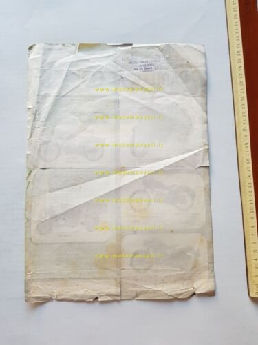 Parilla catalogo modelli moto 1952 depliant originale italiano