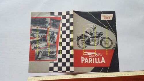 PARILLA catalogo produzione modelli 1952 depliant ITALIANO originale