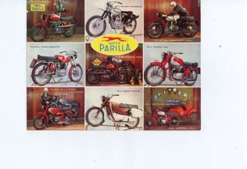 Parilla depliant produzione 1961 USA originale genuine motorcycle brochure