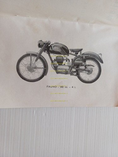 Parilla Fauno 98 manuale uso manutenzione libretto istruzioni italiano originale