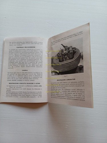 Parilla Fauno 98 manuale uso manutenzione libretto istruzioni italiano originale