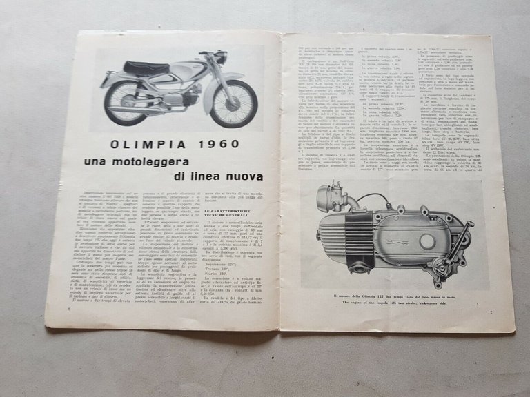 Parilla moto rivista IL LEVRIERE anno 2 n.2-3 '60 originale …