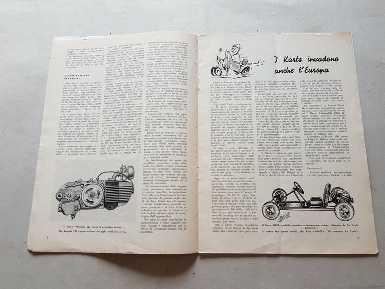 Parilla moto rivista IL LEVRIERE anno 2 n.2-3 '60 originale …