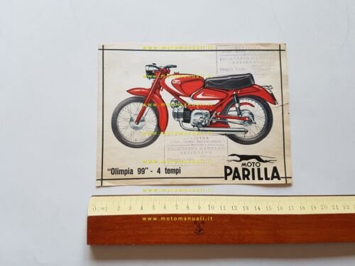 Parilla Olimpia 99 4T depliant originale italiano