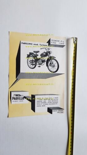 Parilla Parillino 50 4T 1955-56 Turismo - Sport depliant moto …