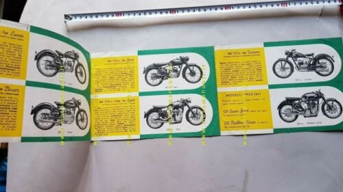 Parilla produzione modelli 125-250 1952 depliant moto originale brochure