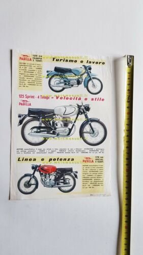 Parilla produzione modelli 1961 depliant moto originale Brochure