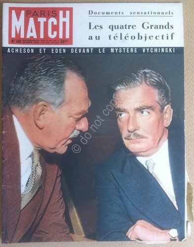 Paris Match - n. 140 - 24 Nov 1951 | Immagine principale