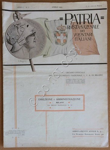 Patria - Rivista Nazionale dei Volontari Italiani - Anno 1 … | Immagine principale