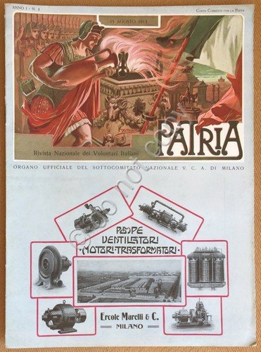 Patria - Rivista Nazionale dei Volontari Italiani - Anno 1 … | Immagine principale