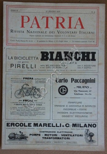 Patria - Rivista Nazionale dei Volontari Italiani - Anno 2 … | Immagine principale
