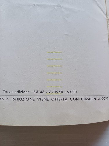 Pegaso 48 Sport - Turismo 1958 manuale uso manutenzione libretto …