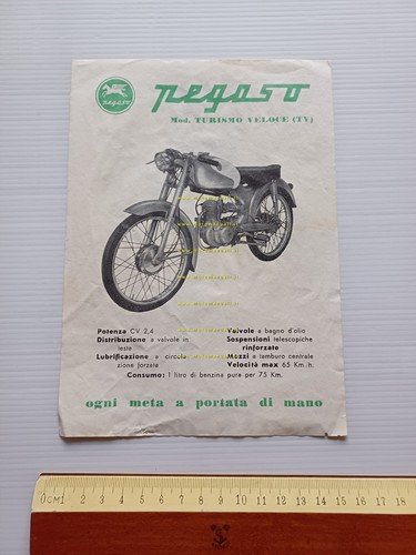 Pegaso 50 Sport - Turismo Veloce depliant italiano originale
