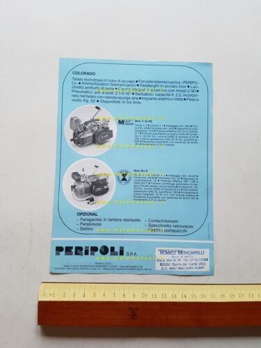 Peripoli Giulietta 50 Colorado depliant italiano anni 70 ciclomotore originale
