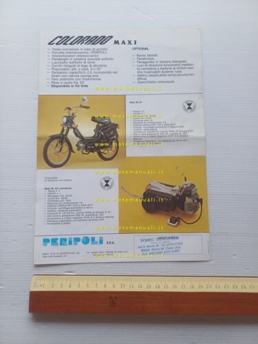 Peripoli Giulietta 50 Colorado Maxi tubone anni 70 depliant italiano …