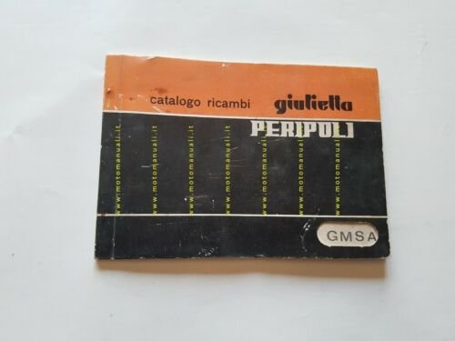 Peripoli Giulietta 50 GMSA 1967 catalogo ricambi originale spare parts …