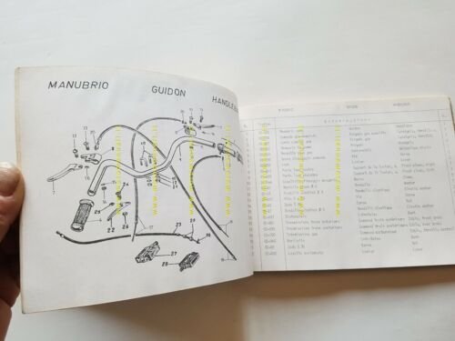 Peripoli Giulietta 50 GMSA 1967 catalogo ricambi originale spare parts …