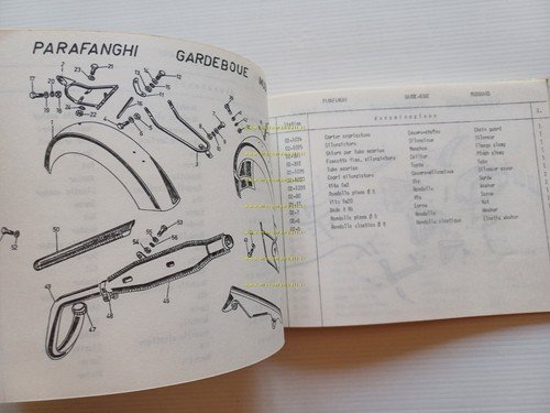 Peripoli Giulietta 50 GSA Junior 1968 catalogo ricambi originale spare …