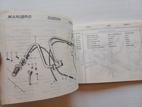 Peripoli Giulietta 50 GSA Junior 1968 catalogo ricambi originale spare …