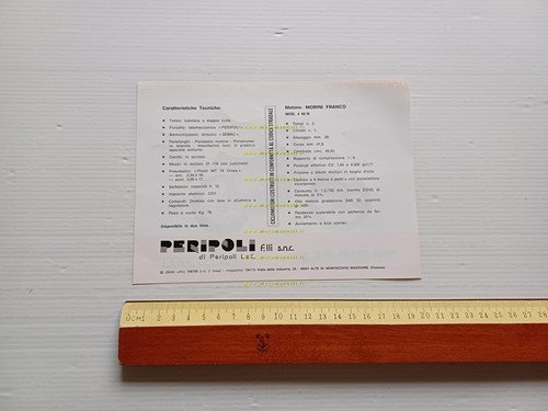 Peripoli Giulietta 50 Monster 4M/R depliant italiano ORIGINALE