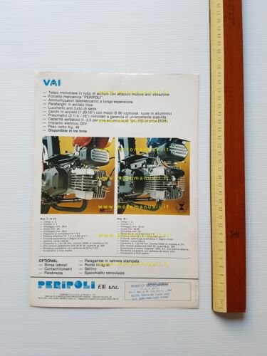 Peripoli Giulietta 50 Vai depliant anni 70 ciclomotore originale