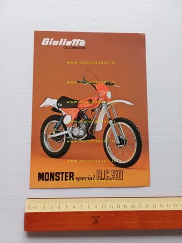Peripoli Giulietta Monster RC 50 Special depliant anni 70 italiano …