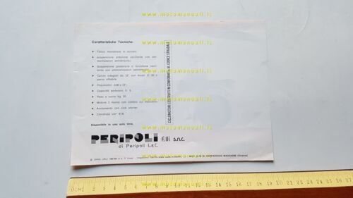 Peripoli Giulietta Trasporto 50 depliant originale italiano
