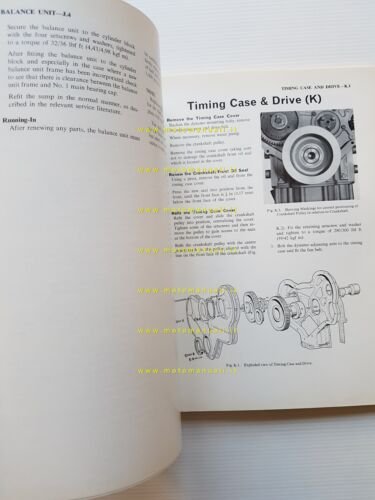 Perkins motori Diesel 4.236 1968 manuale officina INGLESE originale
