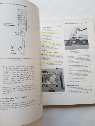 Perkins motori Diesel 4.236 1968 manuale officina INGLESE originale