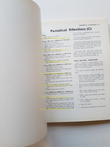 Perkins motori Diesel 4.236 1968 manuale officina INGLESE originale