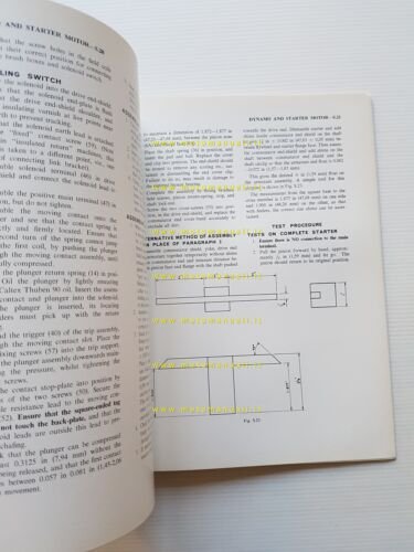 Perkins motori Diesel 4.236 1968 manuale officina INGLESE originale