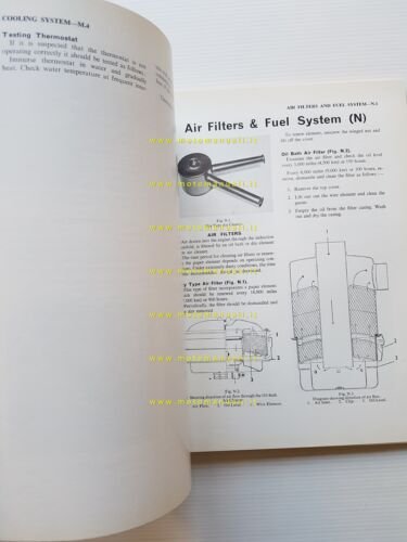 Perkins motori Diesel 4.236 1968 manuale officina INGLESE originale