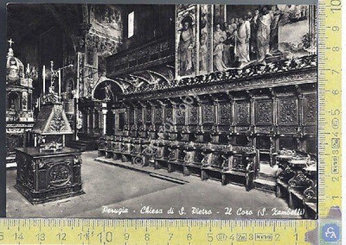 PERUGIA - Chiesa di S. Pietro - 1960 - Cartolina …