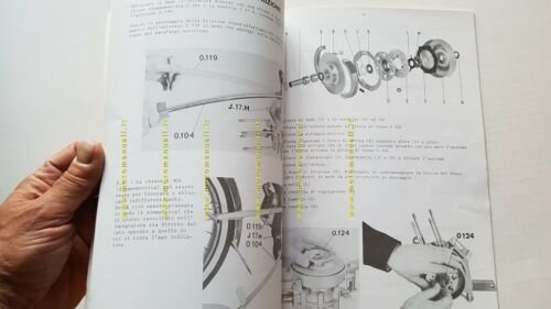 Peugeot 102 50 1971 manuale officina originale ITALIANO ciclomotore workshop